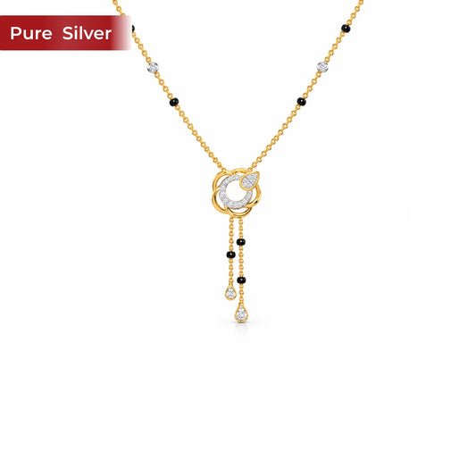 Roovi Noor Drop 925 Sterling Silver Mangalsutra for Women