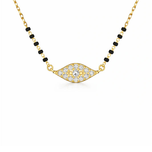 Roovi 925 Sterling Silver Sacred Glow Mangalsutra with 22kt Gold Plating
