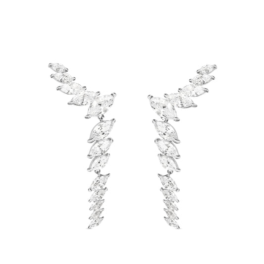 Fairy wings Partywear Earrings in 925 Silver