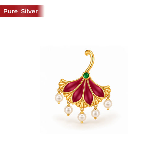 Roovi Gul Bugadi 925 Silver Ear Cuffs for Women