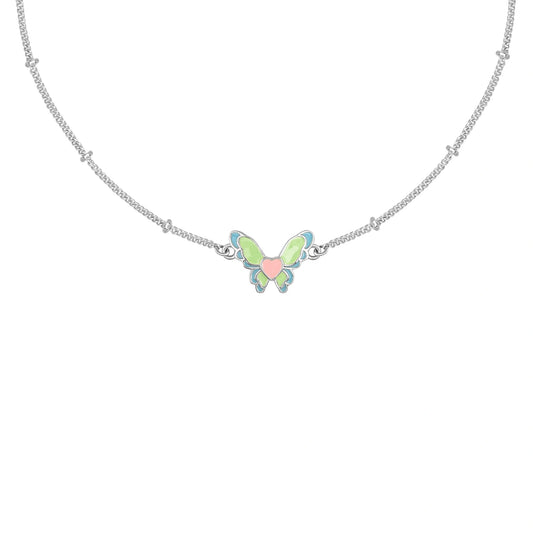 A Butterfly Kiss 925 Silver Anklet for Women I 2 Pc