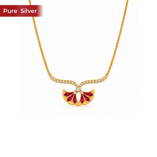Roovi Risha 925 Silver Necklace for Women