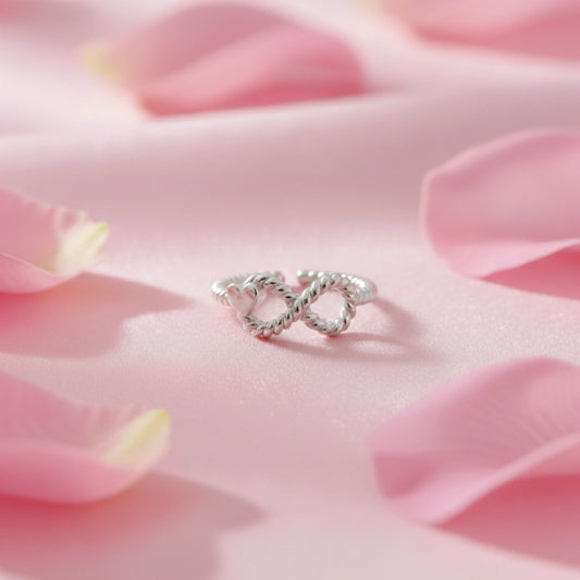 Infinity Ring in 925 Sterling Silver