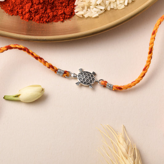 Roovi 925 Silver Kurma Rakhi For Brother