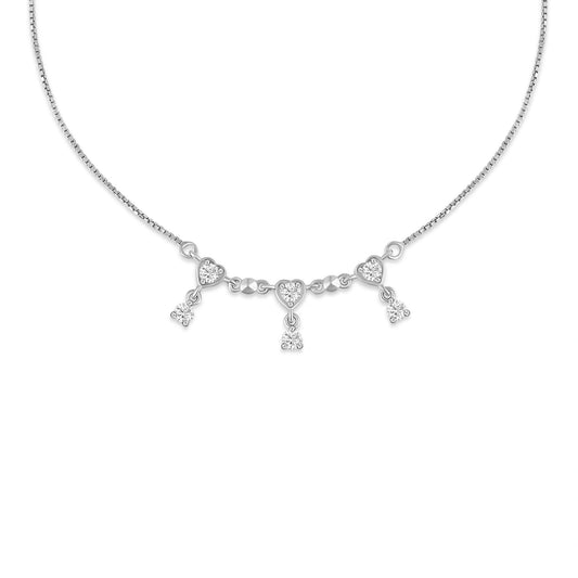 My Heart Drops 925 Silver Anklet for Women I 2 Pc