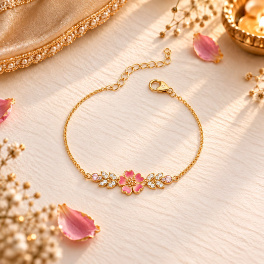 Roovi Sweet Sakura Bracelet in 925 Sterling Silver
