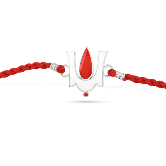 Roovi 925 Silver Vaishna Rakhi For Brother