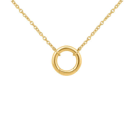 Golden Halo Pendant in Pure 925 Silver with 22kt Gold Plated