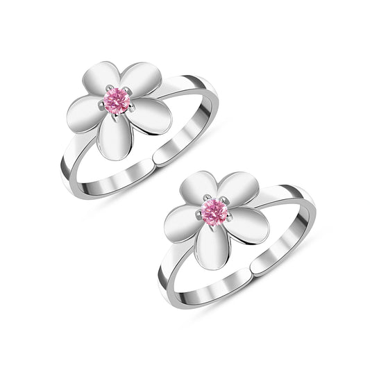 Roovi Dreamy Flowers 925 Silver Toe Ring For women
