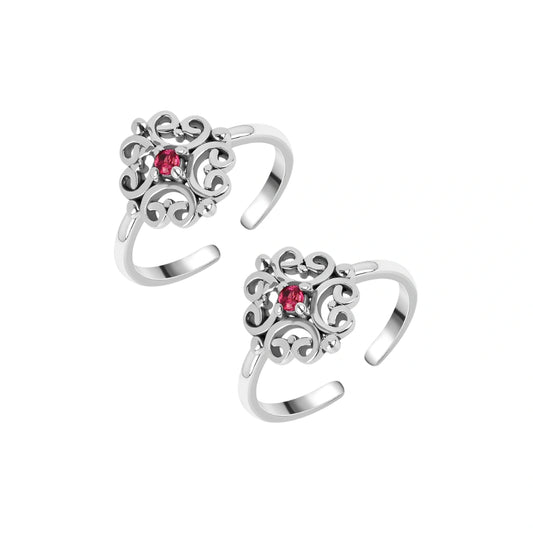 Ada 925 Silver Toe Ring For Women