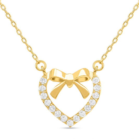 Roovi A Girl's Girl Heart Pendant in 925 Silver