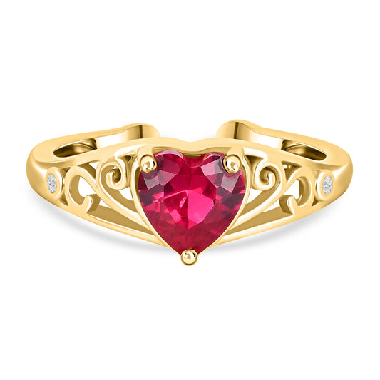 Forever Kind of Love Ring in 925 Silver with American Diamonds