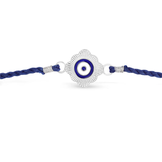 Roovi 925 Silver Evil Eye Chakra Rakhi Rakhi For Brother