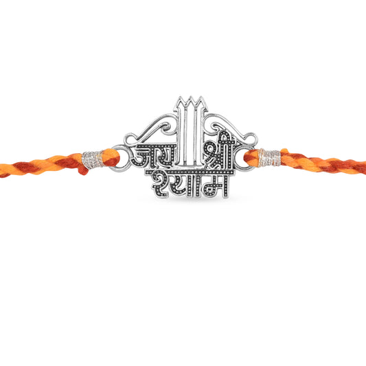 Roovi 925 Silver Khatu Shyam Ji Rakhi For Brother