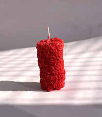 Red rose Candle