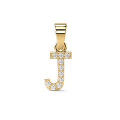 Roovi Initial Pendant in 925 Sterling Silver 18kt Gold Plated Vermeil