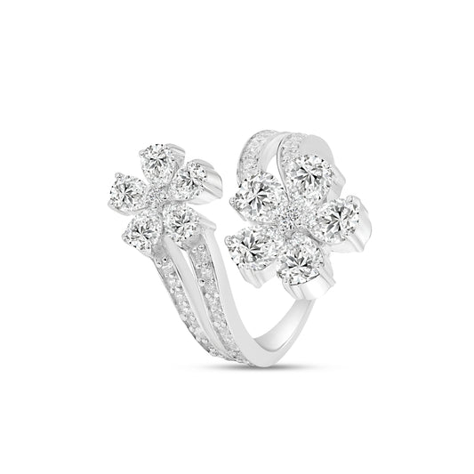 Roovi Flora Bling 925 Silver Ring