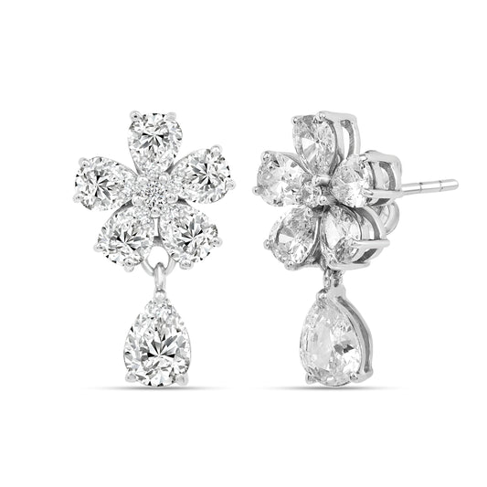 Roovi Lily Drops In 925 Silver