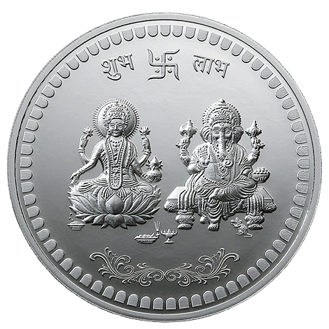 Roovi Ganesha Lakshmi 10 gm 925 Silver Coin
