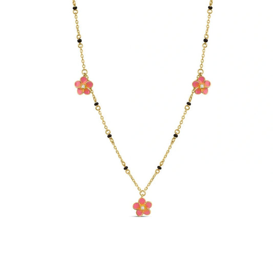 Meher Bloom 925 Silver Mangalsutra with 22kt Gold Plating