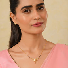 Roovi Tatva 925 Silver Mangalsutra for Women with American Diamond