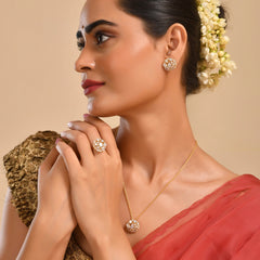 Myra 925 Silver American Diamond Studs