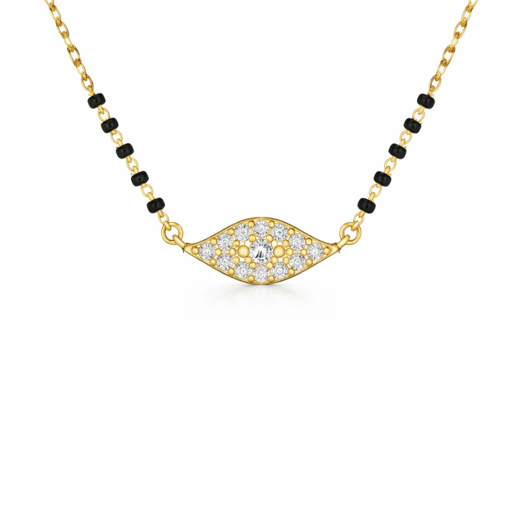 Roovi 925 Sterling Silver Sacred Glow Mangalsutra with 22kt Gold Plating