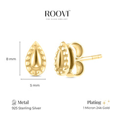 Purchase Simply Desi Earrings in 925 Silver Gold Plating