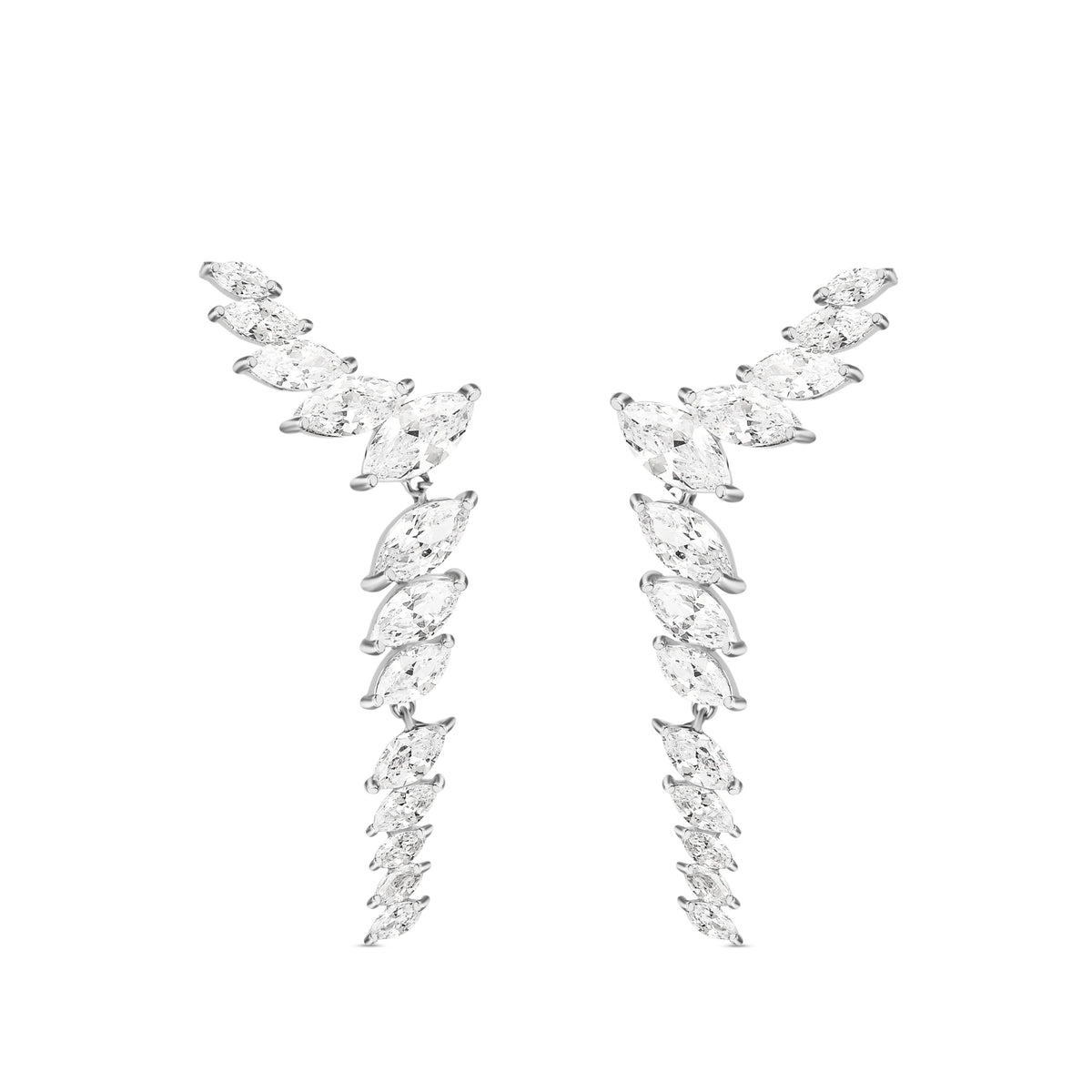 Parinda Partywear Earrings in 925 Silver