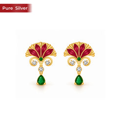 Roovi 925 Sterling Silver Ormira For Women I Gold Plating Earring