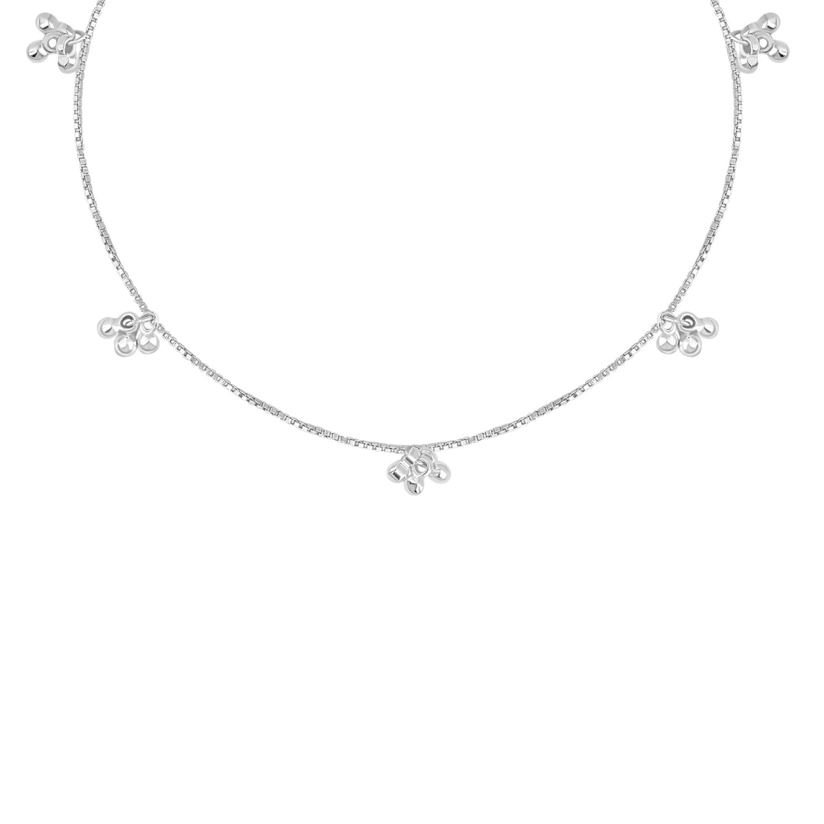 Classic Ghungroo 925 Silver Anklet for Women I 2 Pc