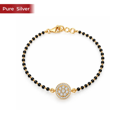 Roovi Noor 925 Sterling Silver Mangalsutra bracelet for Women
