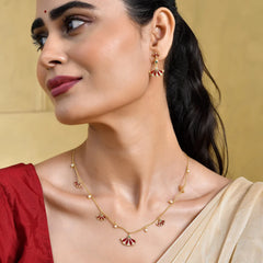 Roovi Lotus Aura 925 Silver Necklace for Women