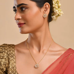 Myra 925 Silver American Diamond Studs
