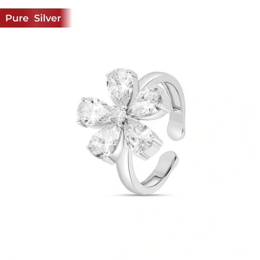 Roovi Poppy Shine Ring in 925 Silver