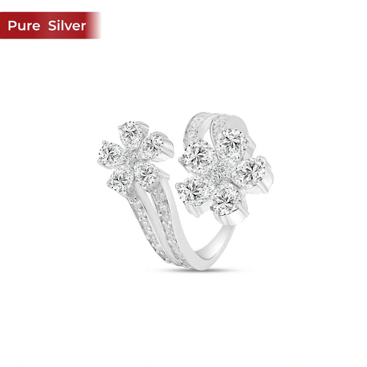 Roovi Flora Bling 925 Silver Ring
