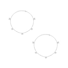 Classic Ghungroo 925 Silver Anklet for Women I 2 Pc