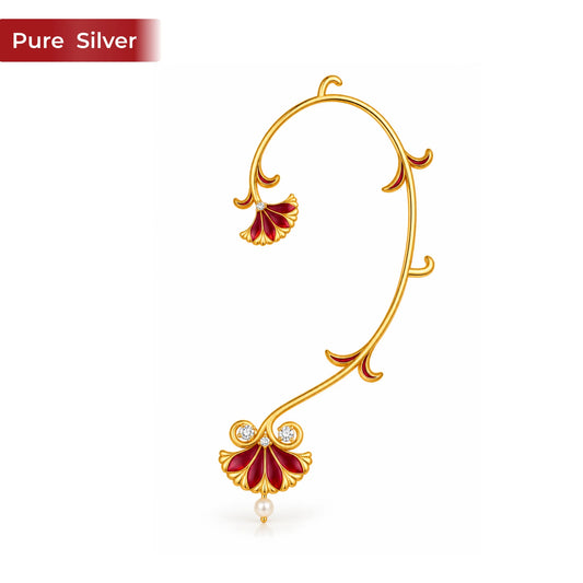 Roovi Gul & Bel 925 Silver Ear Crawlers for Women