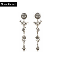 Folk Riot Silver Plated Earrings