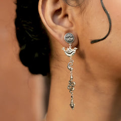 Folk Riot Silver Plated Earrings