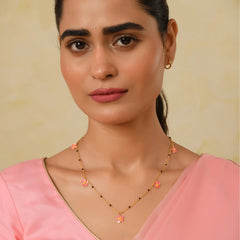 Meher Bloom 925 Silver Mangalsutra with 22kt Gold Plating