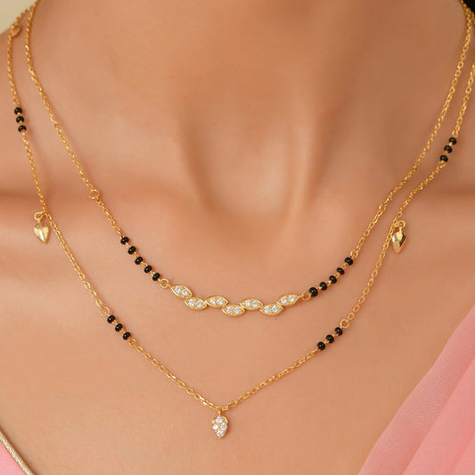 Roovi Myra Fine 925 Silver  Mangalsutra