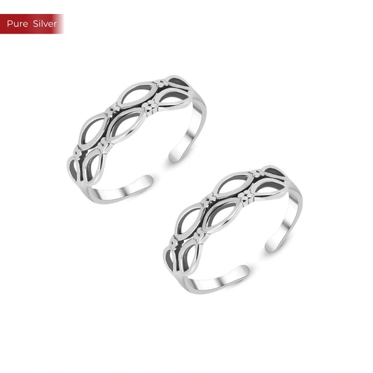 Roovi 925 Sterling Silver For A Simple Day Toe Ring For Women