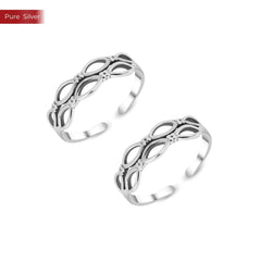 Roovi 925 Sterling Silver For A Simple Day Toe Ring For Women