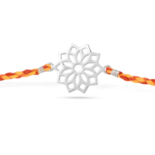 Roovi  925 Silver Chakra Rakhi for Brother