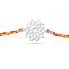 Roovi  925 Silver Chakra Rakhi for Brother