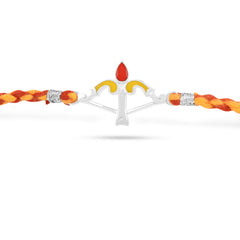 Roovi 925 Silver Dhanush Rakhi for brother