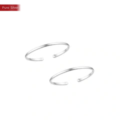 Roovi Most Comfy 925 Sterling Silver Thin Band Toe Ring for Women | Adjustable Lightweight Minimal Daily