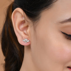 925 Silver Studs with American Diamond online shopping