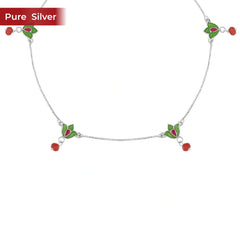 Amrapali 925 Silver Anklet for Women I 2 Pc